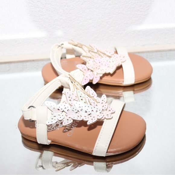 VINCE CAMUTO Toddler Girls Sandals with Delicate Butterflies Brand New Size 5 - Picture 6 of 8
